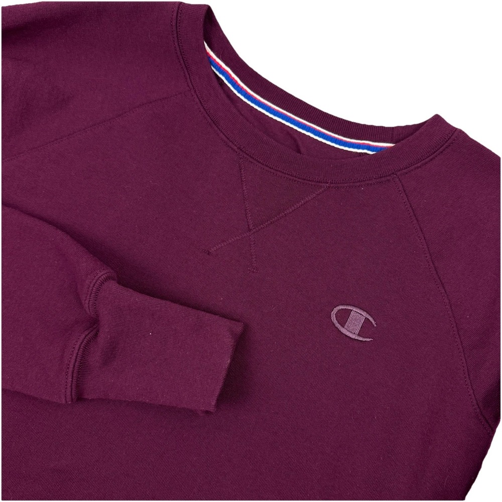 CHAMPIONS Womens‎ Crew Neck Long Sleeve Pullover Sweater Berry - S